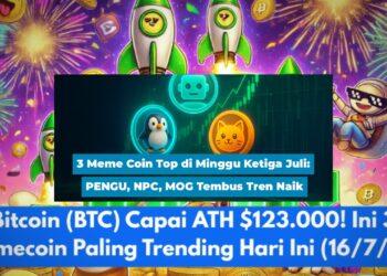 3 Meme Coin Naik Tajam saat Bitcoin Turun Hari Ini