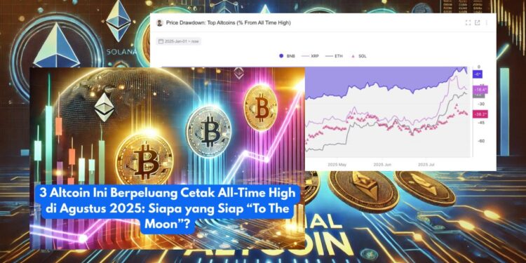 3 Altcoin Ini Berpeluang Tembus ATH di Agustus 2025