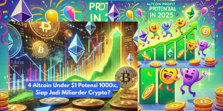 4 Altcoin Murah Potensi 1000x di 2025, Cuan Maximal