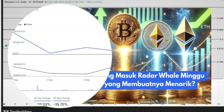 Whale Crypto Borong ETH, PEPE, dan MNT Pekan Ini