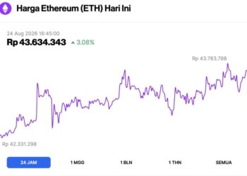Harga Ethereum Hari Ini Menguat, Whale Jadi Sorotan