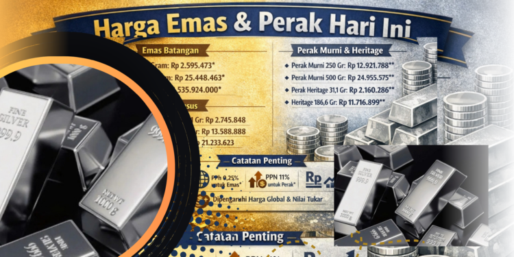 Harga Perak 1 Kg Hari Ini dan Daftar Harga Terbaru